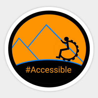 Accessible mountains Sticker